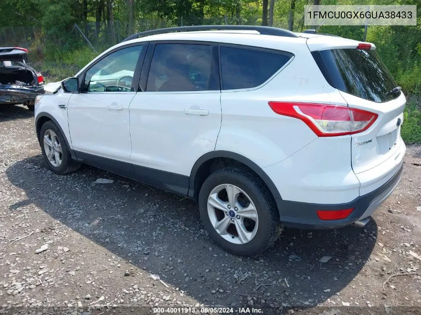 2016 Ford Escape Se VIN: 1FMCU0GX6GUA38433 Lot: 40011913