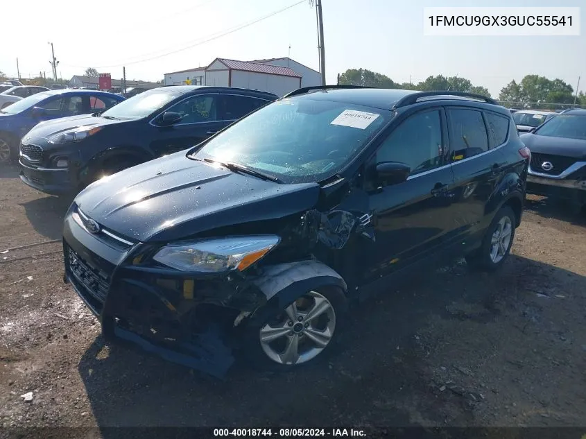 2016 Ford Escape Se VIN: 1FMCU9GX3GUC55541 Lot: 40018744