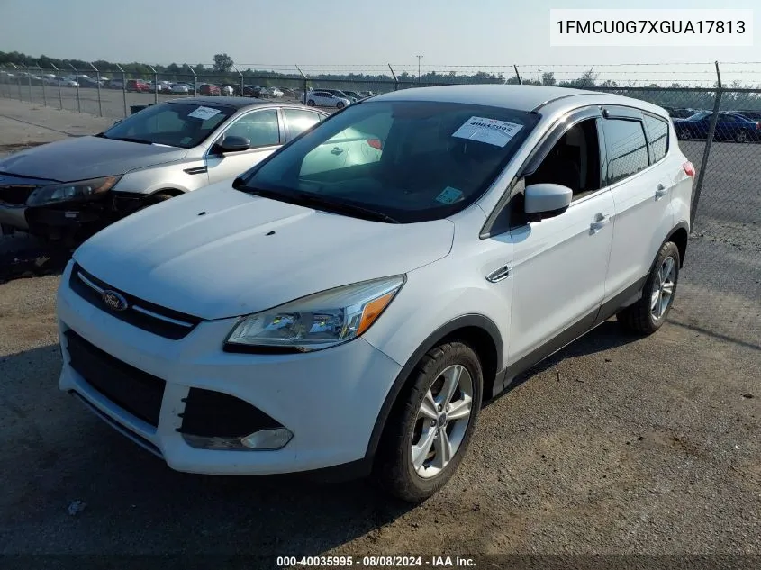 2016 Ford Escape Se VIN: 1FMCU0G7XGUA17813 Lot: 40035995