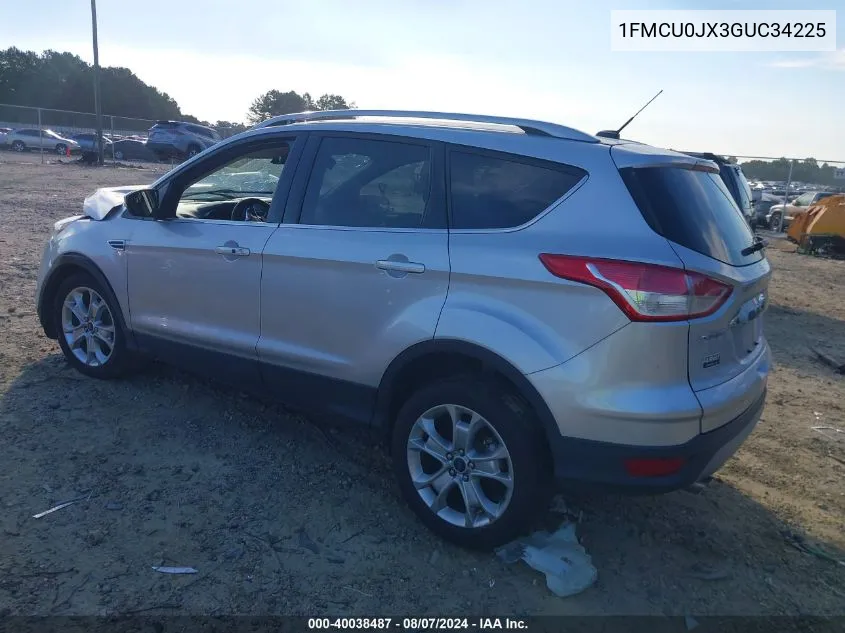 2016 Ford Escape Titanium VIN: 1FMCU0JX3GUC34225 Lot: 40038487