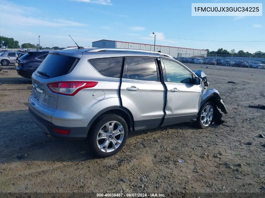 2016 Ford Escape Titanium VIN: 1FMCU0JX3GUC34225 Lot: 40038487