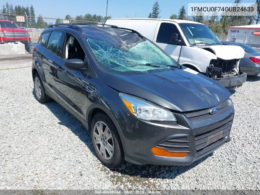 2016 Ford Escape S VIN: 1FMCU0F74GUB24633 Lot: 40049354