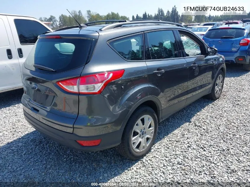 2016 Ford Escape S VIN: 1FMCU0F74GUB24633 Lot: 40049354