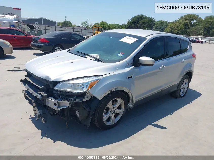 2016 Ford Escape Se VIN: 1FMCU0G70GUB73195 Lot: 40057945