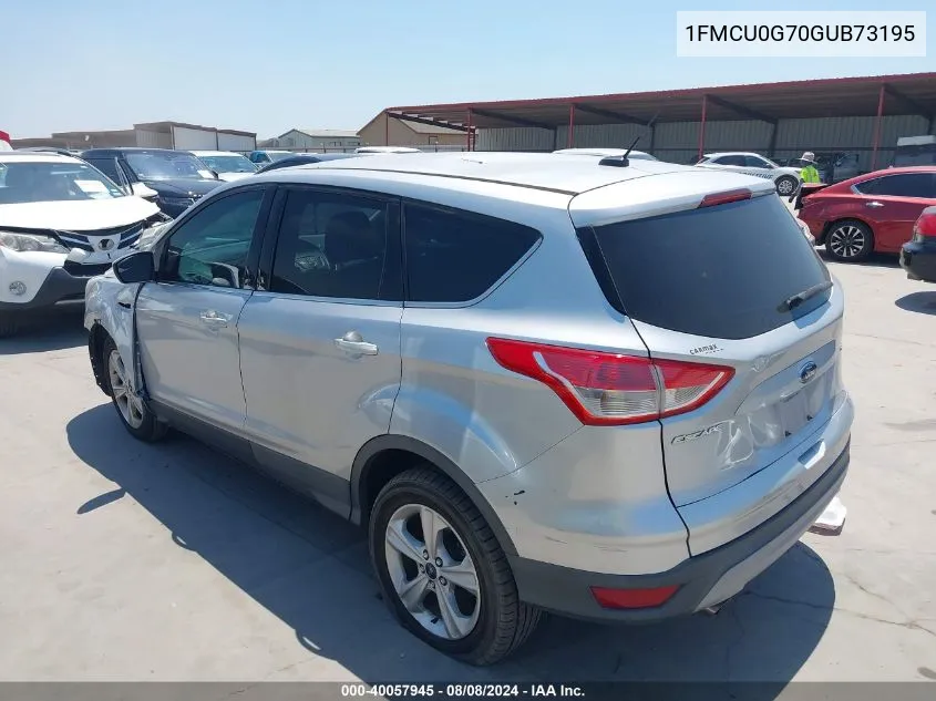 1FMCU0G70GUB73195 2016 Ford Escape Se