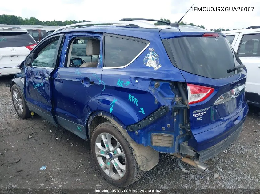 1FMCU0J9XGUA26067 2016 Ford Escape Titanium