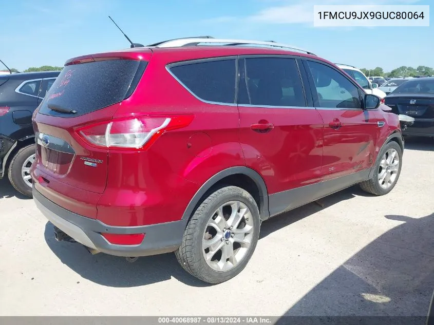 2016 Ford Escape Titanium VIN: 1FMCU9JX9GUC80064 Lot: 40068987