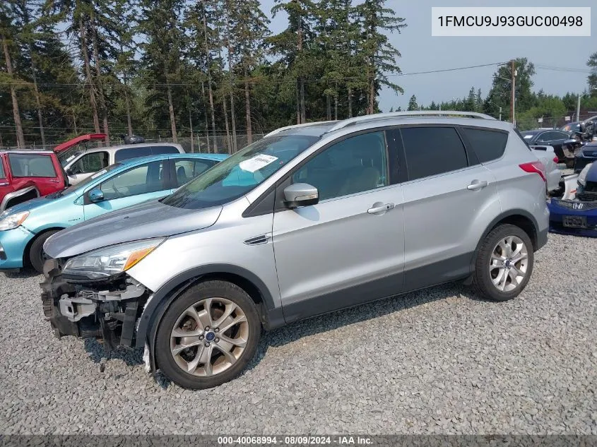 2016 Ford Escape Titanium VIN: 1FMCU9J93GUC00498 Lot: 40068994