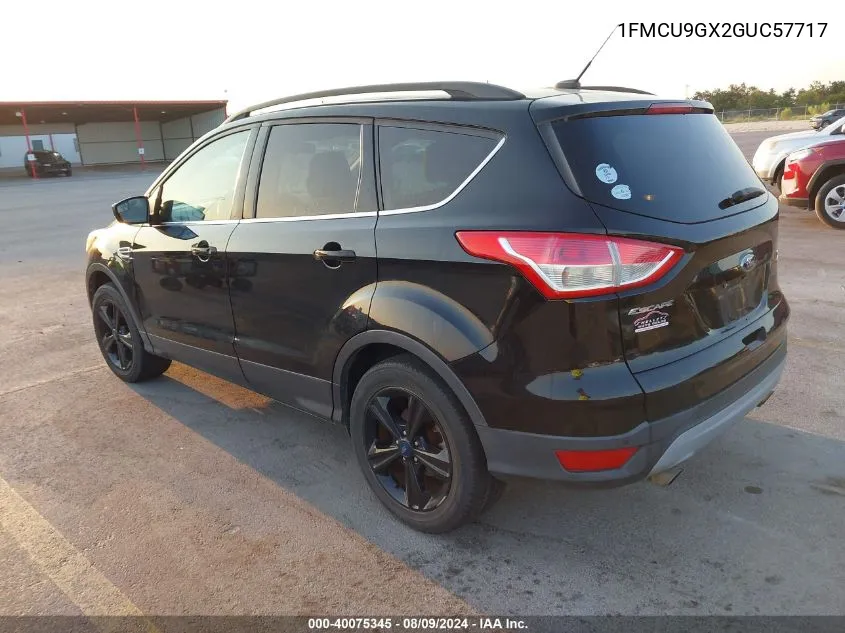 2016 Ford Escape Se VIN: 1FMCU9GX2GUC57717 Lot: 40075345