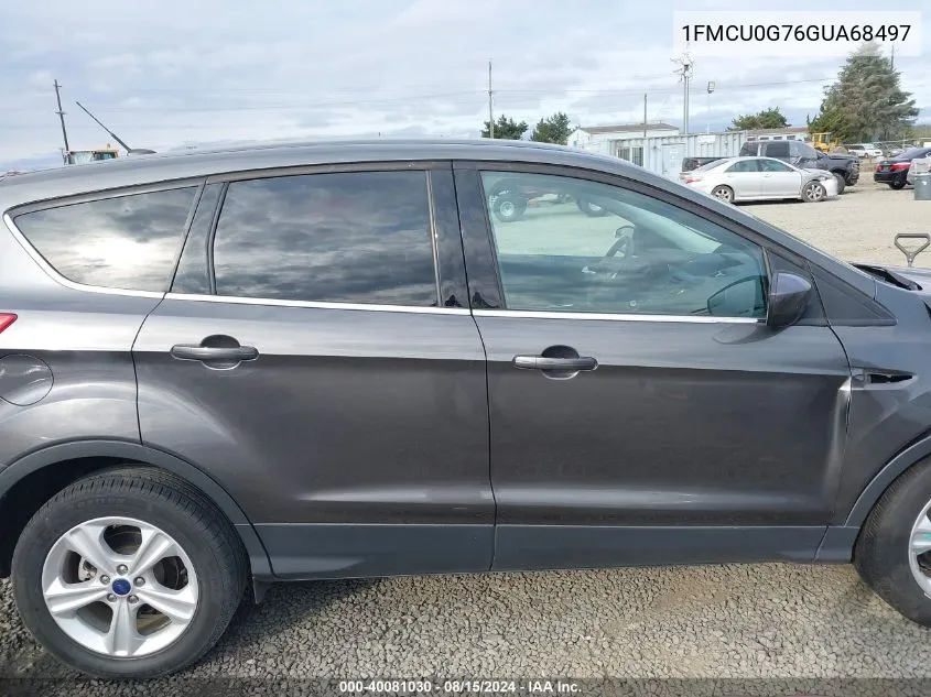 2016 Ford Escape Se VIN: 1FMCU0G76GUA68497 Lot: 40081030