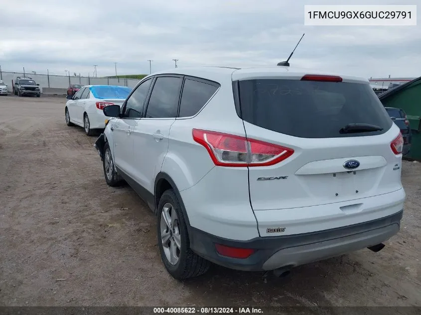 2016 Ford Escape Se VIN: 1FMCU9GX6GUC29791 Lot: 40085622