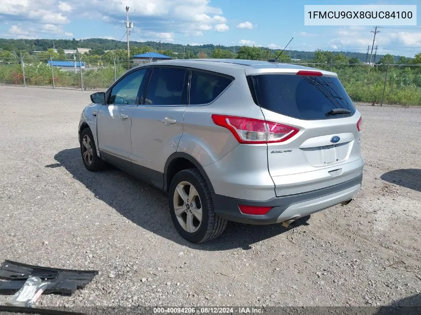 1FMCU9GX8GUC84100 2016 Ford Escape Se