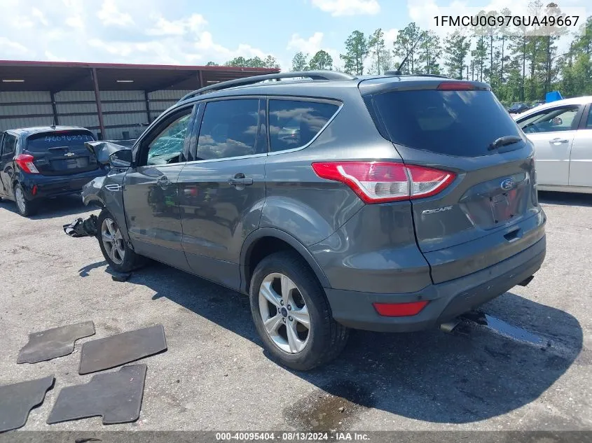 2016 Ford Escape Se VIN: 1FMCU0G97GUA49667 Lot: 40095404