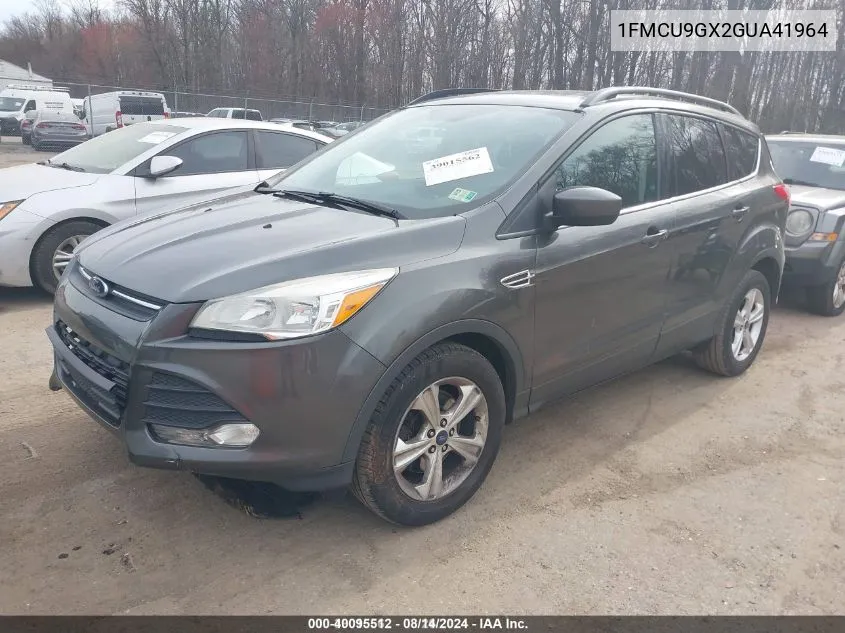 2016 Ford Escape Se VIN: 1FMCU9GX2GUA41964 Lot: 40095512