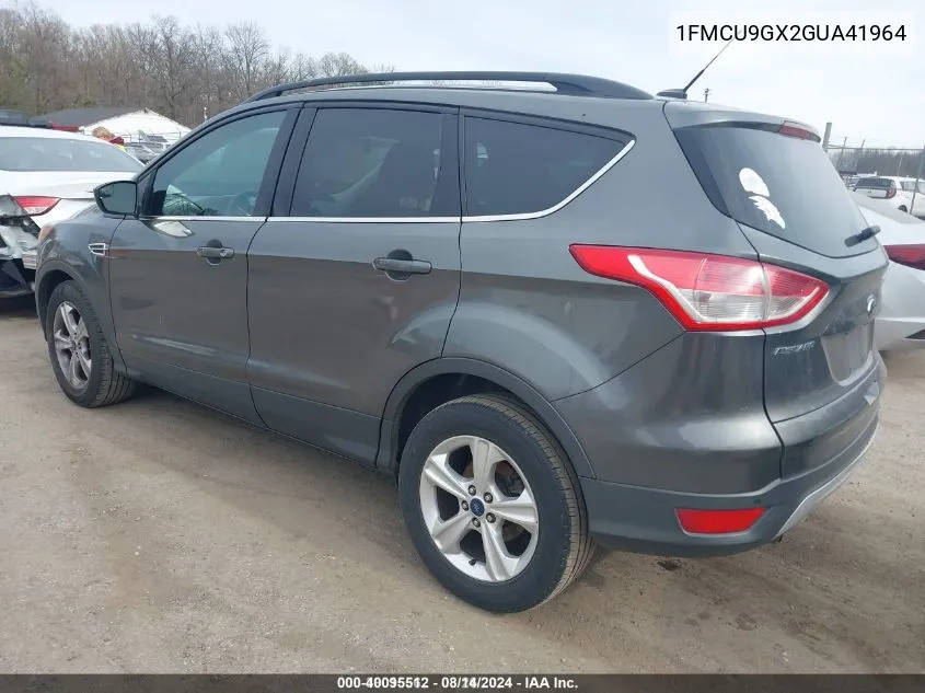 2016 Ford Escape Se VIN: 1FMCU9GX2GUA41964 Lot: 40095512