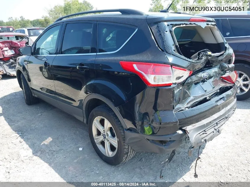 2016 Ford Escape Se VIN: 1FMCU9GX3GUC54051 Lot: 40113425