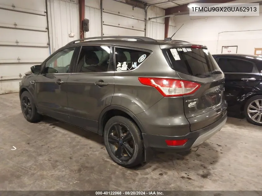 2016 Ford Escape Se VIN: 1FMCU9GX2GUA62913 Lot: 40122068