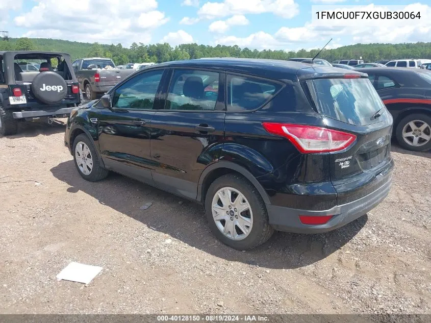 1FMCU0F7XGUB30064 2016 Ford Escape S