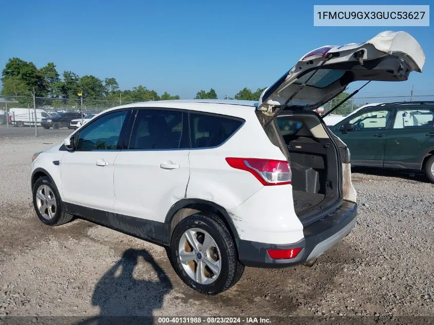 2016 Ford Escape Se VIN: 1FMCU9GX3GUC53627 Lot: 40131988