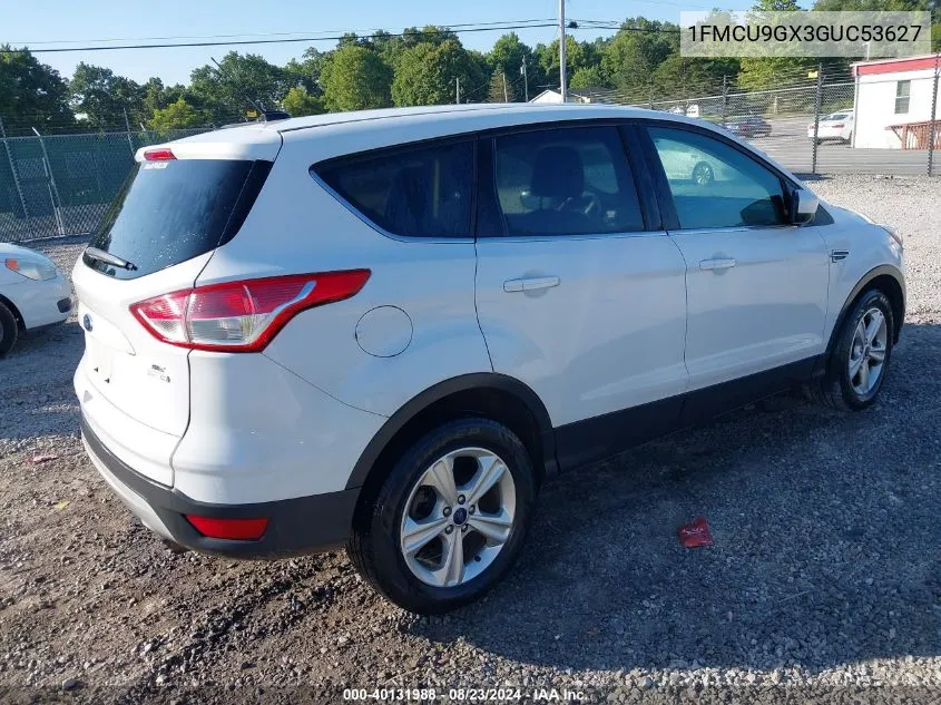 2016 Ford Escape Se VIN: 1FMCU9GX3GUC53627 Lot: 40131988