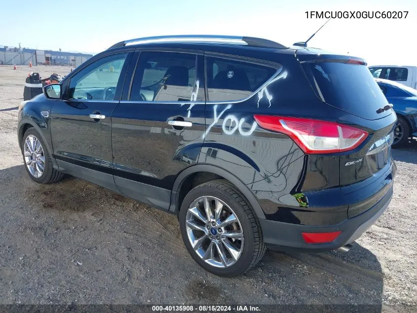 1FMCU0GX0GUC60207 2016 Ford Escape Se