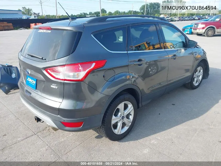 2016 Ford Escape Se VIN: 1FMCU9GX7GUB64594 Lot: 40151658