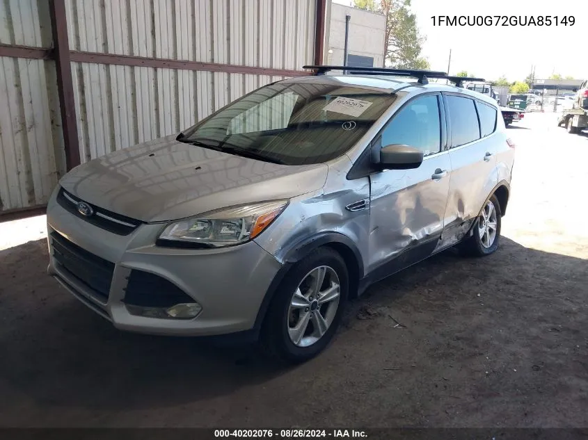 2016 Ford Escape Se VIN: 1FMCU0G72GUA85149 Lot: 40202076