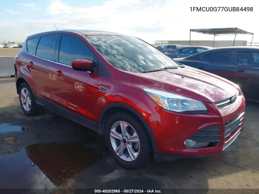 1FMCU0G77GUB84498 2016 Ford Escape Se