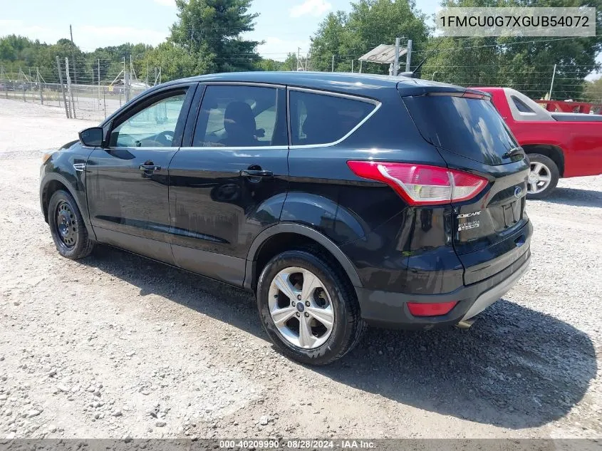 2016 Ford Escape Se VIN: 1FMCU0G7XGUB54072 Lot: 40209990