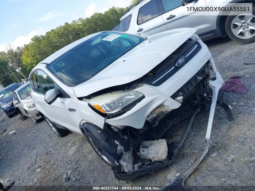 2016 Ford Escape Se VIN: 1FMCU0GX9GUA55551 Lot: 40221744