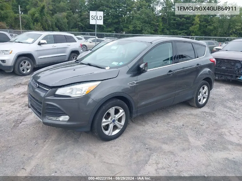 2016 Ford Escape Se VIN: 1FMCU9GX4GUB64911 Lot: 40223154