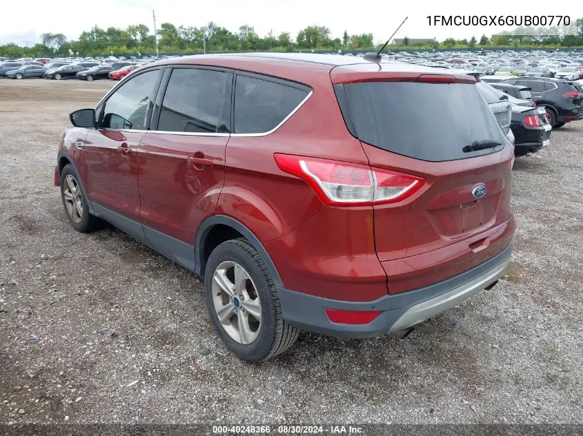 1FMCU0GX6GUB00770 2016 Ford Escape Se