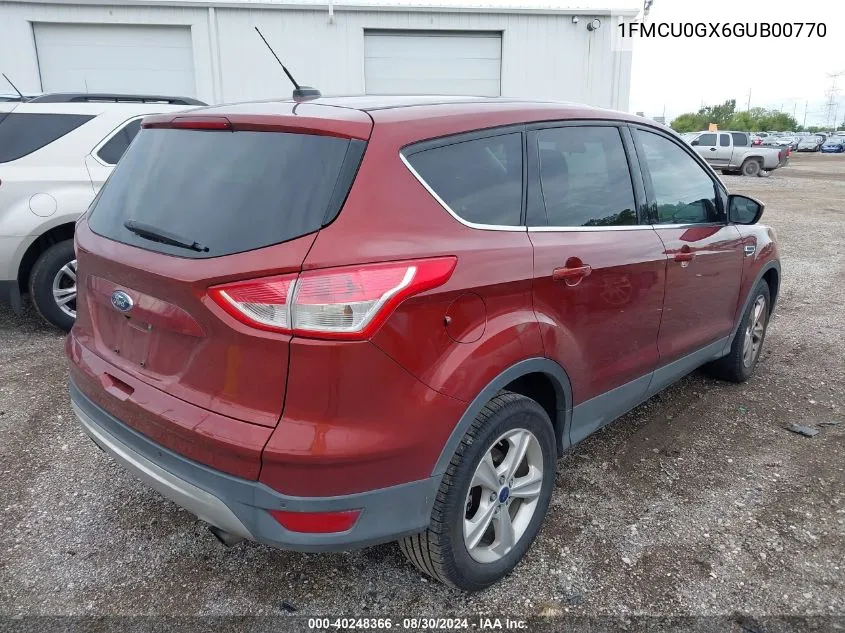 1FMCU0GX6GUB00770 2016 Ford Escape Se