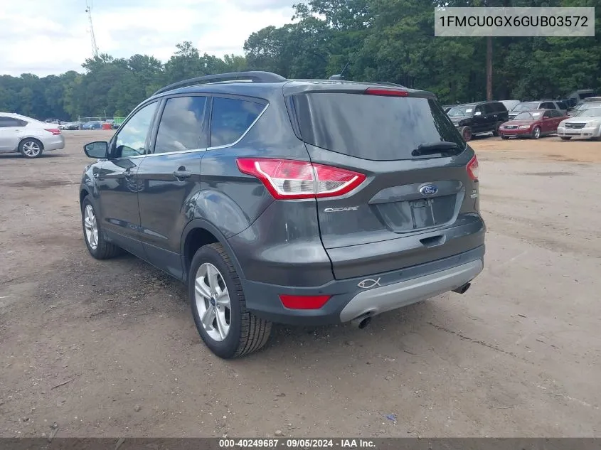 2016 Ford Escape Se VIN: 1FMCU0GX6GUB03572 Lot: 40249687