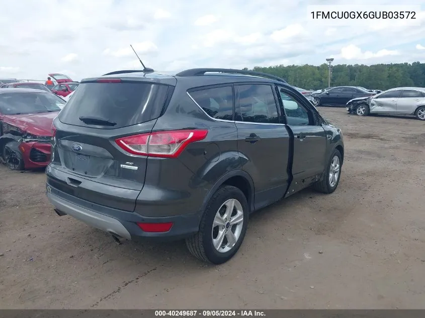 2016 Ford Escape Se VIN: 1FMCU0GX6GUB03572 Lot: 40249687