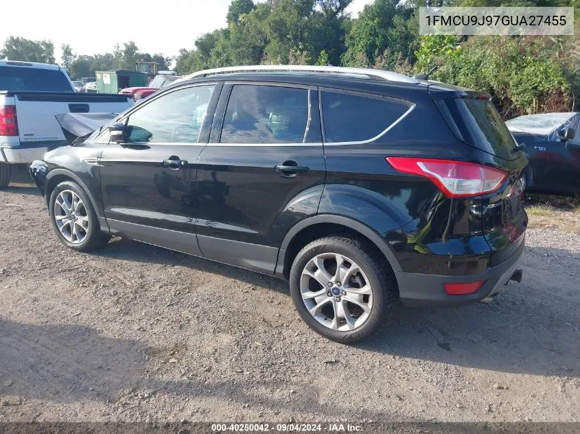 2016 Ford Escape Titanium VIN: 1FMCU9J97GUA27455 Lot: 40250042