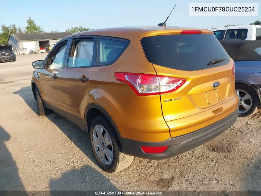 2016 Ford Escape S VIN: 1FMCU0F78GUC25254 Lot: 40259799