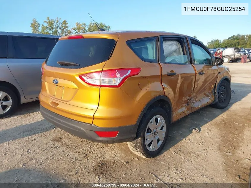 2016 Ford Escape S VIN: 1FMCU0F78GUC25254 Lot: 40259799