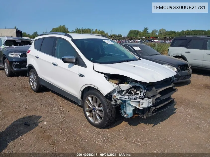 2016 Ford Escape Se VIN: 1FMCU9GX0GUB21781 Lot: 40268317