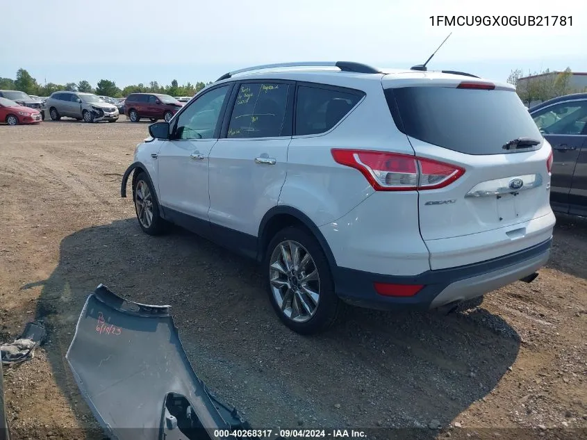 2016 Ford Escape Se VIN: 1FMCU9GX0GUB21781 Lot: 40268317