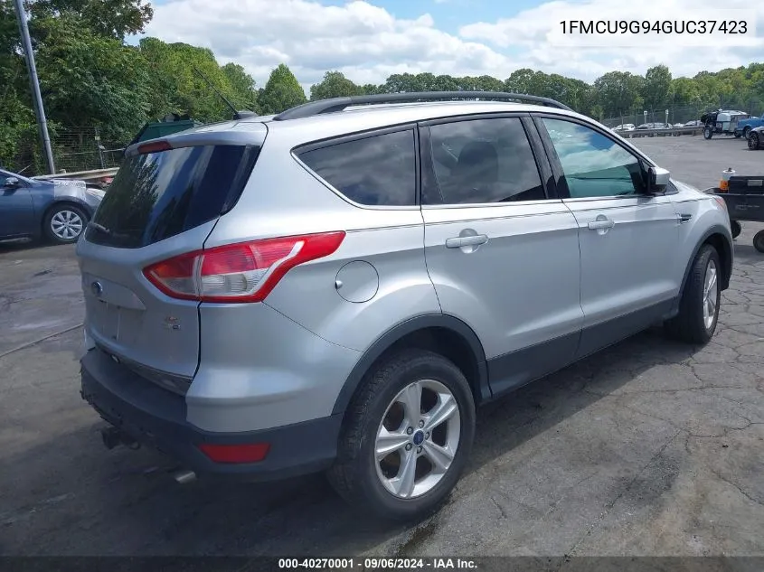 2016 Ford Escape Se VIN: 1FMCU9G94GUC37423 Lot: 40270001