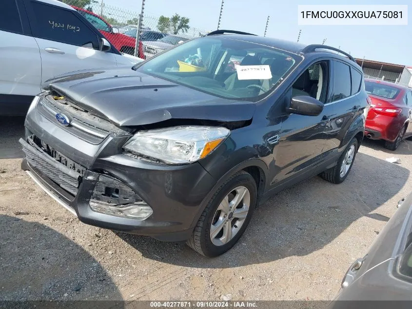 2016 Ford Escape Se VIN: 1FMCU0GXXGUA75081 Lot: 40277871