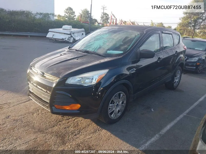 1FMCU0F72GUB87455 2016 Ford Escape S