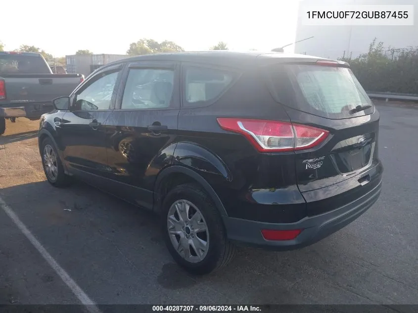 1FMCU0F72GUB87455 2016 Ford Escape S