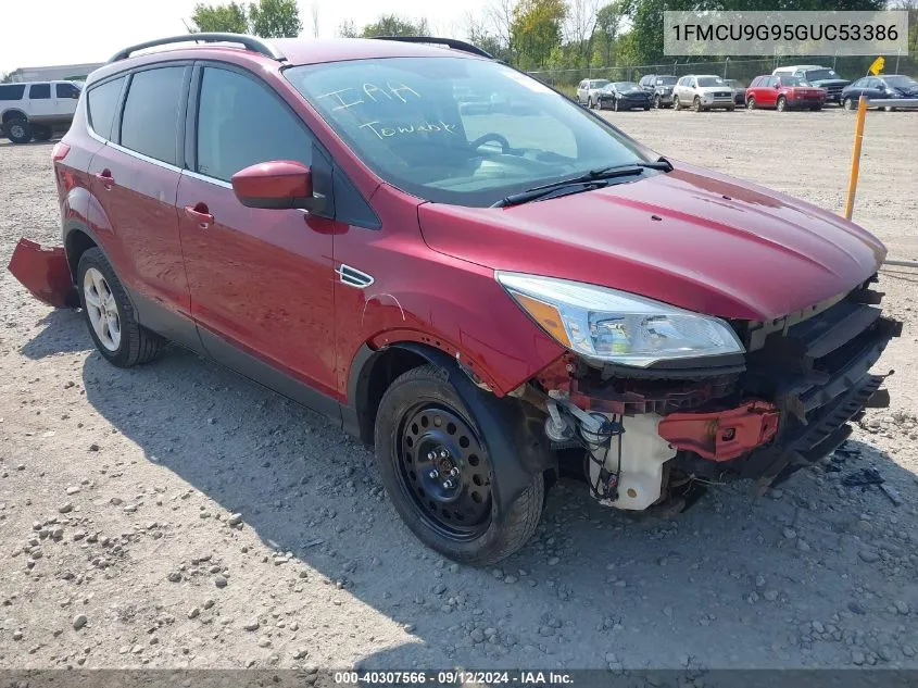 2016 Ford Escape Se VIN: 1FMCU9G95GUC53386 Lot: 40307566