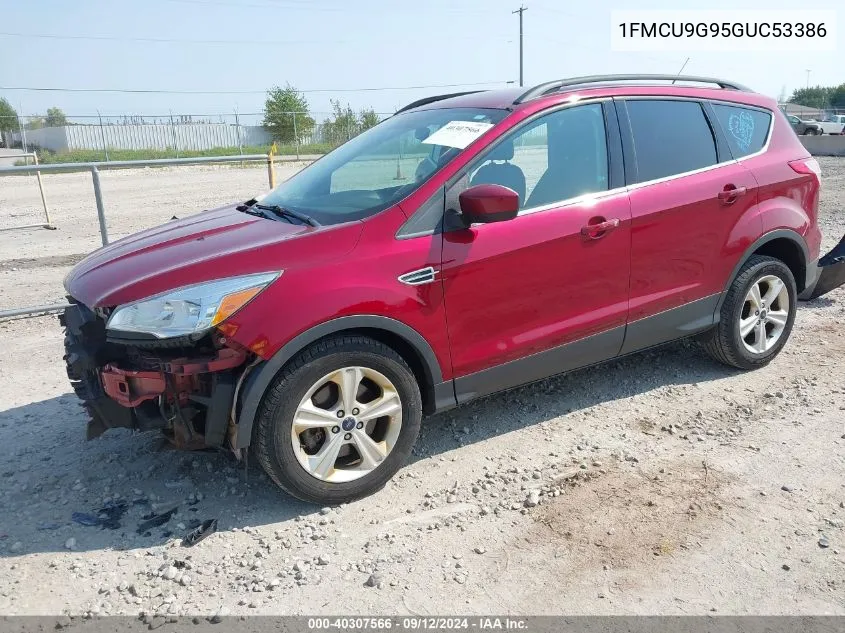 2016 Ford Escape Se VIN: 1FMCU9G95GUC53386 Lot: 40307566