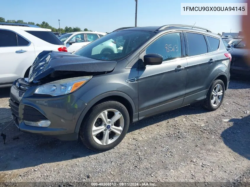 2016 Ford Escape Se VIN: 1FMCU9GX0GUA94145 Lot: 40308513