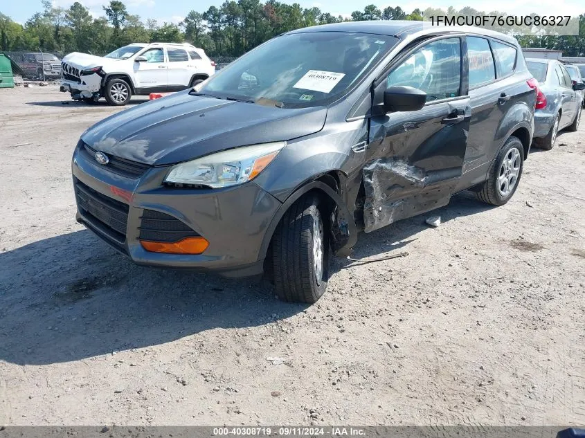 2016 Ford Escape S VIN: 1FMCU0F76GUC86327 Lot: 40308719