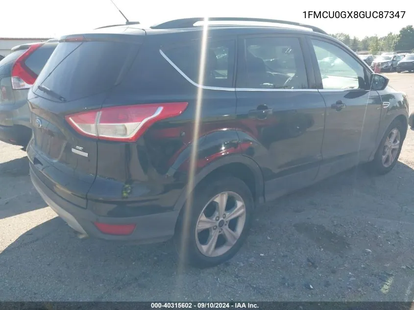 2016 Ford Escape Se VIN: 1FMCU0GX8GUC87347 Lot: 40315602