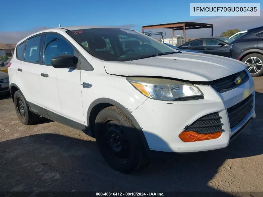 1FMCU0F70GUC05435 2016 Ford Escape S